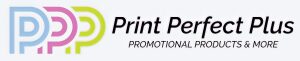 Print Perfect Plus logo, three overlapping P monograms